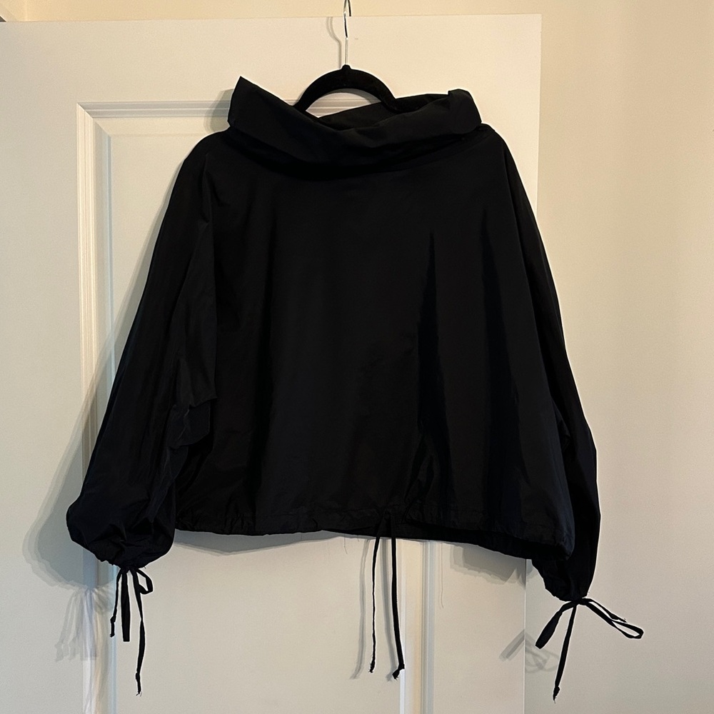bryn Walker Black cow neck shirt.